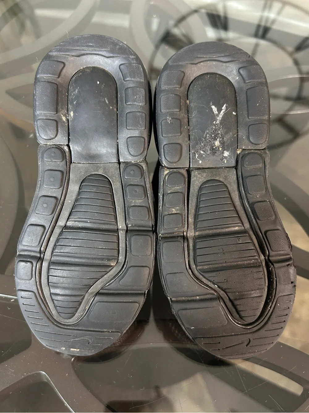 NIKE Air Max 270 Triple Black Kids Sneakers Size 11C running Shoes